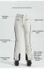 Pantalons 2024 Nouveaux pantalons de ski pour femmes extérieurs imperméables chauds snowboard pantalons de neige hivernale pantalon de ski haute élasticité