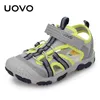 Arrival Children Fashion Footwear Soft Durable Rubber Sole UOVO Kids Shoes Comfortable Boys Sandals With #22-34 240419