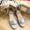 Sandalen Jiumijiumi handgefertigte Frau Schuhe Leder Plattform Festkeile Abdeckungen Schnalle Gurt Niete Dekor präzise