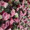 Fleurs décoratives Tongfeng Pink 24pcs / lot Flower Runner Mariage Decoration Artificiel Silk Rose Peony 3D Mur