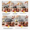 13Ich Korean BBQ Grill Multifunktionell kolgrill Grill Rund Camping Grill Stove Tablett Rökare Grill Grill Net Tray 240422