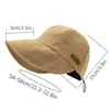 ワイドブリム帽子バケツ帽子UV保護帽子漁師帽子サンハットポータブル折りたたみ可能な折りたたみ式広い日焼け帽子サマー調整可能サイズの帽子240424