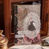 Present Wrap 30 PCS Vintage Black and White Lace Border Sticker Book Hand Made Diy Scrapbooking Accessories Junk Journal Supplies