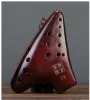 楽器のプロフェッショナル16ホールAlto C ocarina2つのチューブACトーンオカリナ楽器フルート