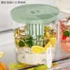 Vattenflaskor 4.5L stort kallt kettle kylskåp med kran limonad flaskor dricksgryt dryck dispenser cool kanna behållare