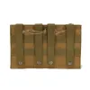 Tassen tactisch molle zakje drievoudige tijdschrift zakje doublelayer mag pouches universele cartridge houder voor m4 m14 m16 ak ar ar