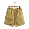 Womens Sall Sall Sall Sortes de carga Comfy Relajedfit elástica Bermudas Bermudas con bolsillos 2XL OUC1545 240420