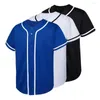 Magliette maschile maschile abbottoni giù da baseball jersey hip hop streetwear maglietta homme a manica corta uniforme