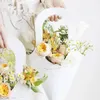 Sacos de compras 20pcs lidam com kraft papel flores de flores embalando caixas de embalagem de presente para decoração de festa de casamento em casa