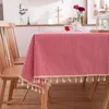 Table Cloth D44print Small Fresh Pastoral Tablecloth Wholesale Household Cover Towel Tassel Lace