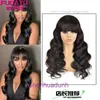 Wigs and hair pieces Full mechanism bangs wig ST body real human with a headband multiple hairstyles for womens wigs