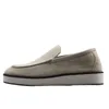 Alias ​​mae mocka loafers mäns sommar slip-on ny stil tjock sula casual fasta färg mode plattskor 2024