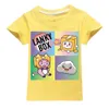 T-shirts Kawaii Boys T-shirt Cartoon Lanky Box Cute Print Short Sleeve Girls Clothes Summer Casual Fashion Funny Cotton Children Tops TeeL2404