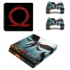 Naklejki God of War 3 Pełna okładka Paski Ps4 Slim Skin Sticker Dekal Winyl do PlayStation 4 Kontroler konsoli PS4 Slim Naklejka