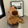 Gefüllte Plüschtiere Capybara Plüsch Doll Bag Capibala Rucksack hässliche süße einzelne Schulter -Crossbody Anime Kaii Cartoon Geburtstag Geschenk für Mädchen Kinder Kinder