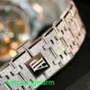 AP Crystal Pols Watch AP Royal Oak Series 26239bc Frost Gold Black Plate Craft 18K Platinum Watch