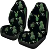 Seat d'auto couvre la gamme de cactus tropical Tropical Prime Universal Premium 2 Pack avant High Backet Backet Sesets Protecteur Ajustement pour