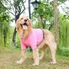 Dog T-shirt Summer Cool Vest Striped Breathable Clothes Cotton for Medium Large Dogs Shirt Pet Supplies 240423