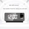 Horloges 2022 Nouvelle LED Digital Projection Alarm Table Alarm de l'alarme électronique avec projection Projecteur CHABLE CHORDIDE