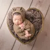 Tillbehör nyfödda baby fotografering kostymer kläder set bowknot wraps björn hatt 45st foton