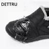 Casual Shoes Men Boots Lightweight Winter For Snow Waterproof Footwear Plus Size 47 Slip On Unisex Ankle