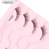 False Eyelashes Half eyelashes mink eyelashes natural soft cat eyes fake eyelashes long Wispy 3D mink eyelashes makeup fake eyelashes Q240425