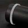 Beaded 925 Sterling Silver Armband Elegant Zircon Crystal Fashion Jewelry For Women Engagement Wedding Glamour Jewelry 18cm 240423