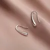 Dangle Chandelier New Simple Silver Color Water Drop Earrings for Women Fashion Design Small Ear Hook Earrings Wedding Party Jewelry Gifts