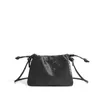 Style Chinese Satin Cowhide Shoulder Bag with Simple Texture Sier Crossbody Niche French Leather Underarm Phone