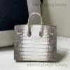 10A Top Quality Luxury Sac Designer Purse Purse Crocodile Vraiment Shiny Crocodile Skin All Mandmade Women's Tote Sac pour livraison rapide en gros PRICEC5