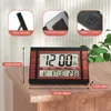 Relógios de parede relógio digital LCD grande número tempo tempo calendário de temperatura mesa mesa de design moderno de design