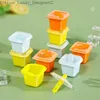 Ferramentas de sorvete de sorvete de gelo quadrado Cubo de molde de alimento Silicone Ice Cream Bandeja com Picsículas Diy Jelly Pudding Summer Ball Ball Fazendo Ferramenta Q240425