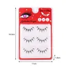 3 pairs Manga Fairy Eyelash Reusable Memory fibers Transparent stem Three-dimensional layering Full strip Lashes extentions