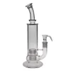 Saml Glass Stereo Glass Bong Hookahs 55 mm rurki bez łodygi z podwójną matrycą perkologiczne złącze rur wodnych 18,8 mm PG3010 FC-186 Ulepszona wersja