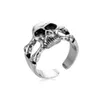 Male Personality Trendy Exaggerated Opening Adjustable Titanium Steel Ring Hip Hop Jewelry Accessories
