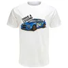 Herr t-shirts impreza wrx sti rally legender t-shirt nya sommarmän kort slve hajuku bil design vit casual boy ts strt tops t240425