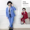 Blazers 2024 Boys Costumes pour les mariages Blazer Pantalons Kids Clothes Robes Robes Enfants Party Set Classic Teanteger Boy School Uniforme