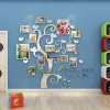 Famille Famille photo Cadre en acrylique Stickers muraux 3D DIY MIROIR ART ART ART ART POUR LA CHAMBRE SALON SOFFA