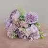 装飾的な花の派手な人工ブーケの目を引く審美性ローズテーブルセンターピースシミュレーション