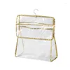 Sacos de armazenamento Bolsa de higiene pessoal pendurada PVC Toalha à prova d'água Telefone cosmético Banheiro dobrável Neceser Organizador à prova de poeira Toilettas Toilettas