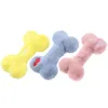 Jouets pour chiens vocaux en peluche mignon en peluche contenant BB appelé broyage de dents de dents résistantes interactives jeu pour animaux de compagnie