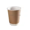 Paignes Cuptes jetables imprimées personnalisées PE Tasse de papier peint à double peint en revêtement en revêtement pour boissons de fête Drop Livraison Home Garden Ki OT3NX