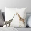 Kussen de giraf en olifant gooien luxe deksels kerstkussencase s cover