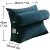 Pillow Bed Wedge Pillow with Adjustable Neck Pillow Throw Cushions Backrest Back Support Pillow for Sofa Bed Sleeping Reading Gaming