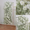 Flores decorativas 2/1.6/1.4m Luxo Babybreath Rose Orchid Flower Row Arranjo Casamento Arco decoração GyPsophila Festa de eventos Floral Party