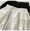 Spódnice Lolita w stylu 3d Folds Folds Mini spódnica dziewczyna wysoka talia