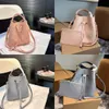 24SSSS's Women's Luxury Designer Nouveau sac de seau sac fourre-tout en cuir Sac à vaisselle pour la main pour femmes Tempérament élégant 20cm / 25 cm