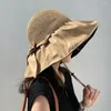 Bérets Femmes Hat à UV Protection solaire élégante pour un large bord anti-uv voyage