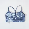 Lu Tie Tie-Dye Yoga Bra y Word Beauty Back Women's Sport Szybkie suszą bieliznę nagi uczucie mrożonego stanika stanik stanik policy