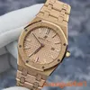 AP Orologio da polso senza tempo Royal Oak Series 67653or Hammer Gold Craft comunemente noto come Gold Gold Gold più brillante Womens Orologio da donna Accurata